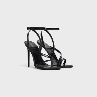 CELINE CELINE SHARP SANDAL  IN  PATENT CALFSKIN & REPS outlook