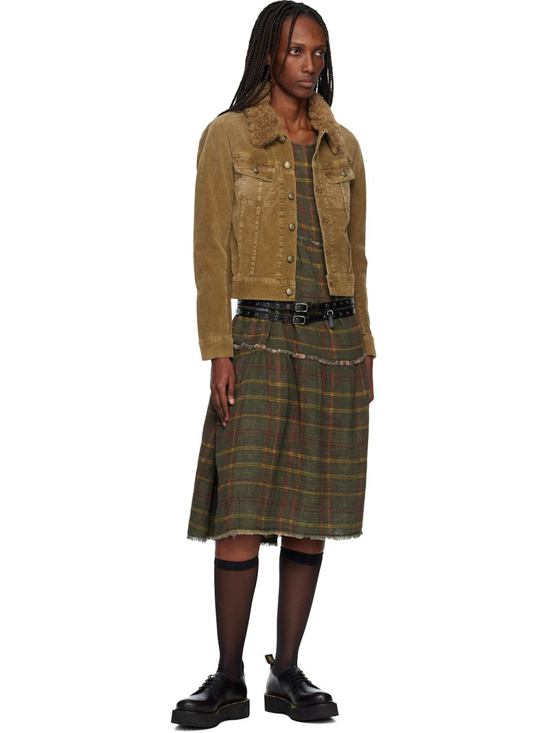 R13 Khaki Skinny Trucker Jacket outlook