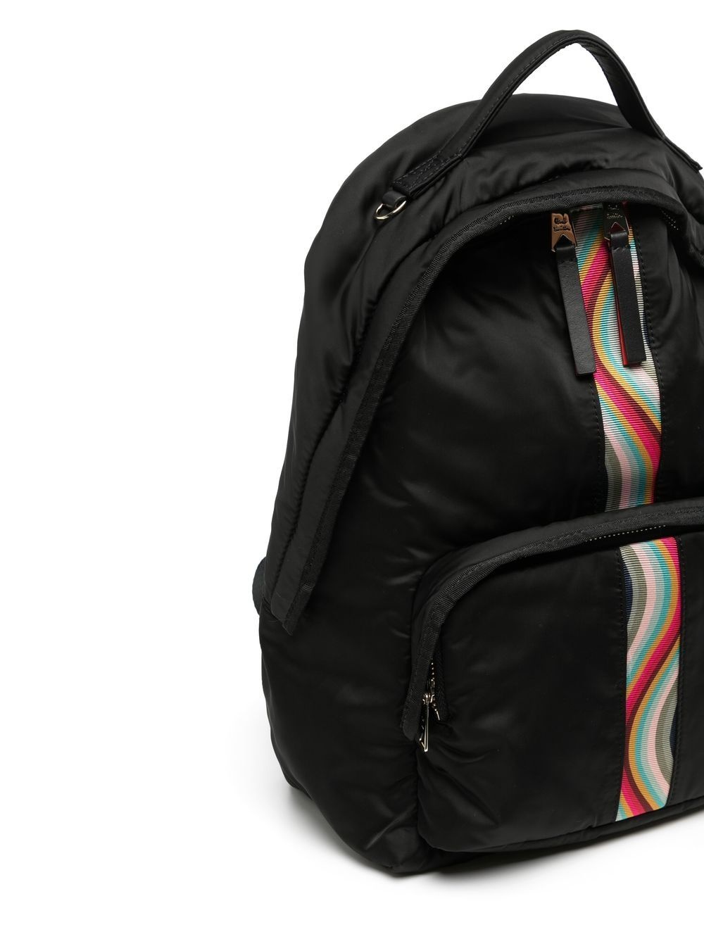 stripe-detail backpack - 4