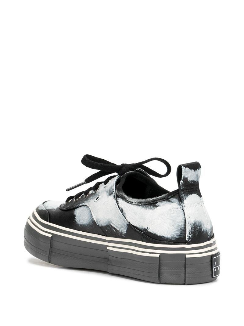 paint-print platform sole sneakers 3