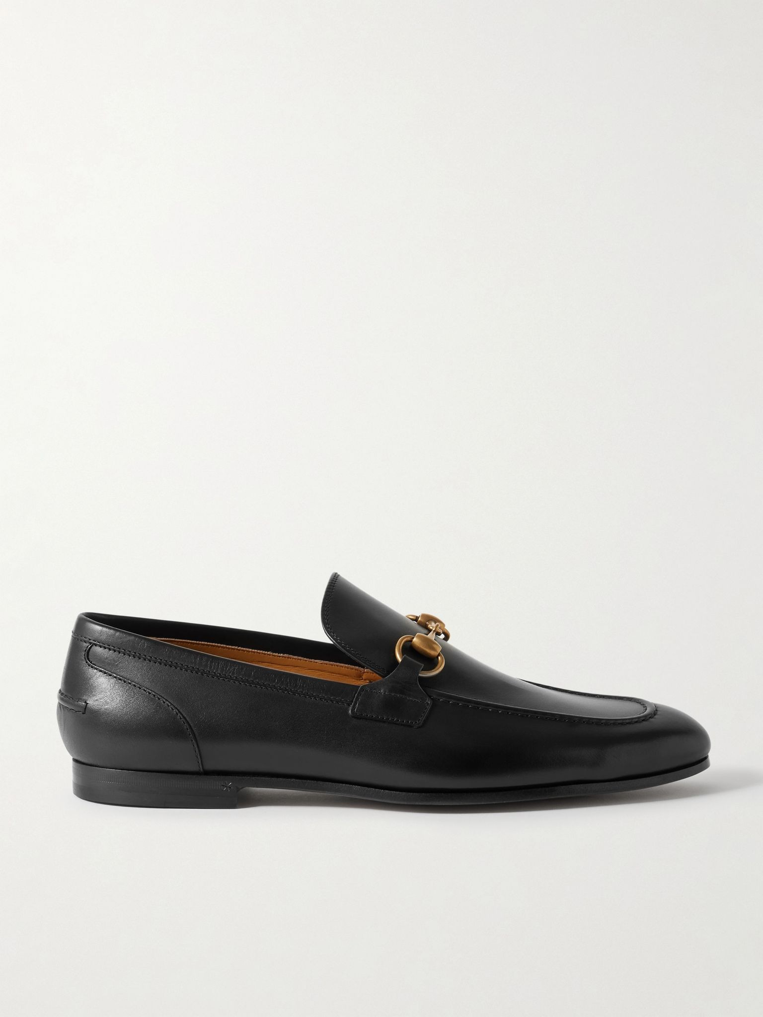 Jordaan Horsebit Leather Loafers Black - 1