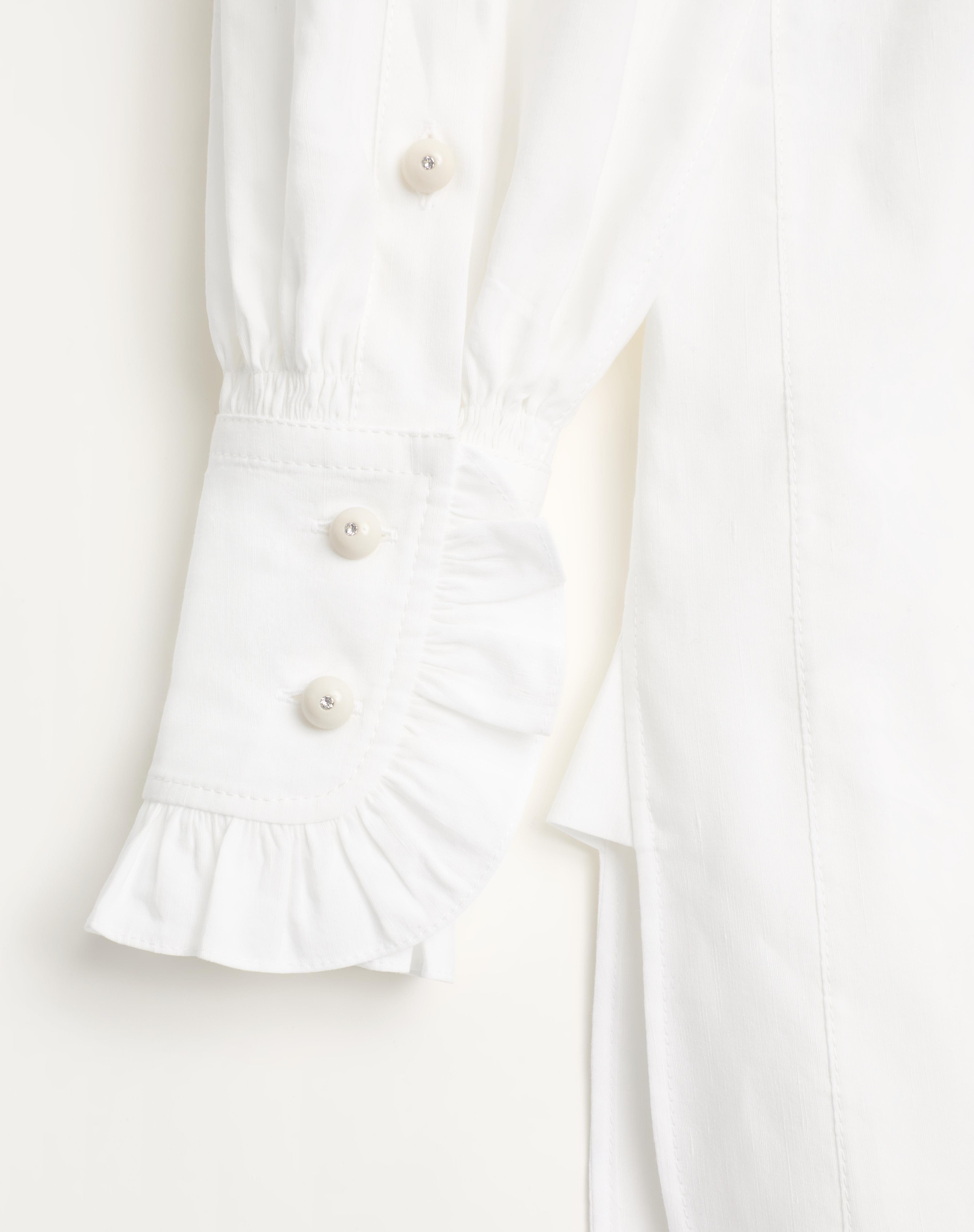 SHORT DRESS IN COTTON AND LINEN - 9