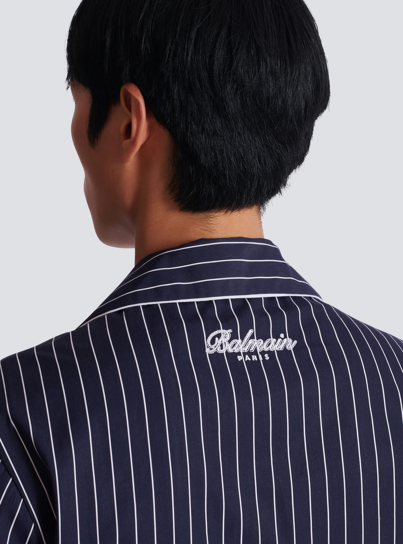 Striped poplin pyjama shirt 6
