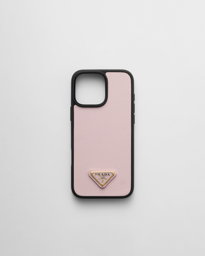 Saffiano leather case for iPhone 16 Pro Max 1