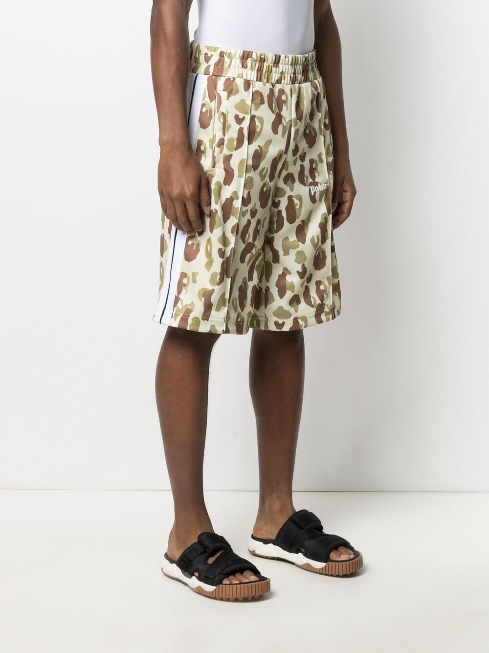 Desert Camo logo track shorts - 3