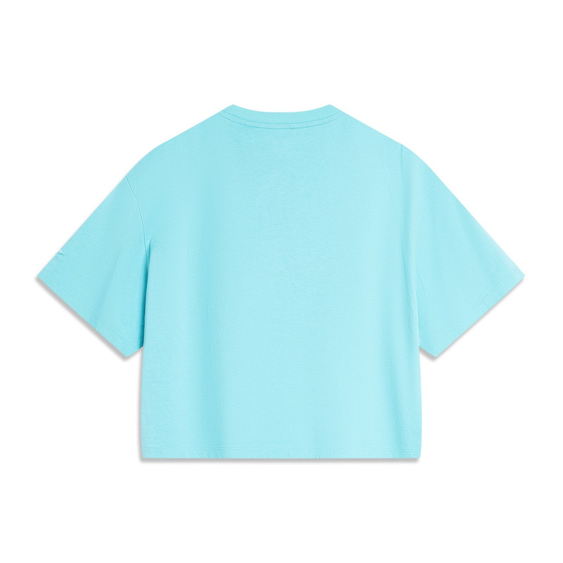 Li-Ning (WMNS) Li-Ning x Disney Monsters University Graphic T-shirt 'Sky Blue' AHSU490-3 outlook