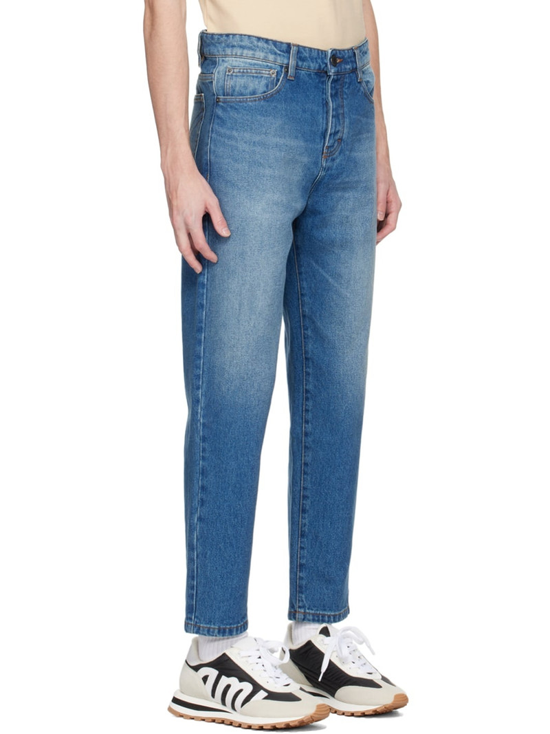 Blue Tapered Jeans 2