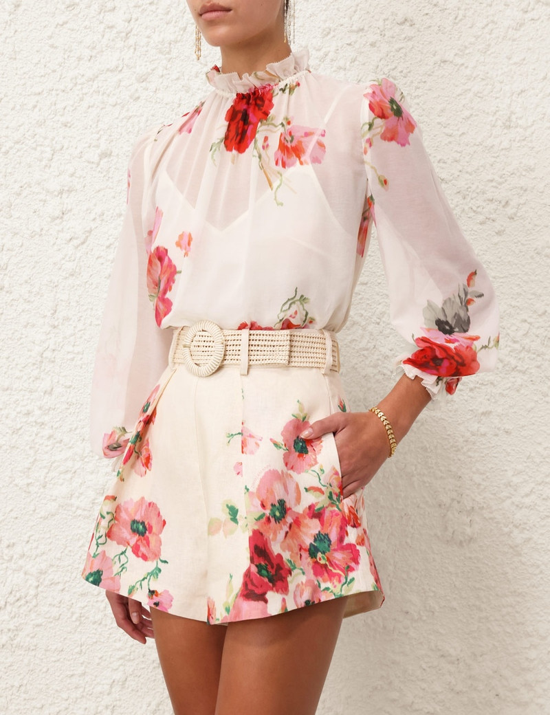 Zimmermann LIGHTBURST BILLOW BLOUSE outlook