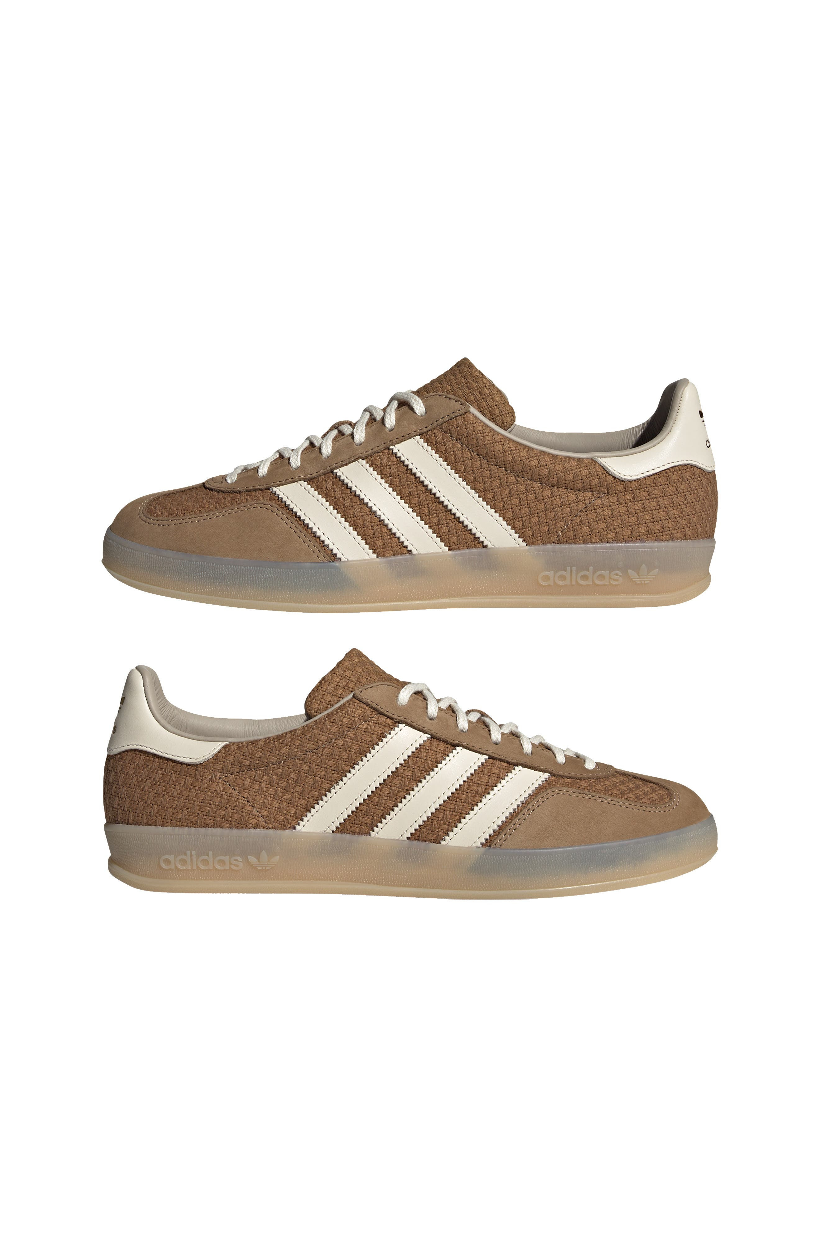 adidas Gazelle Indoor Sneaker in Brown Desert/White/Beige at Nordstrom - 9