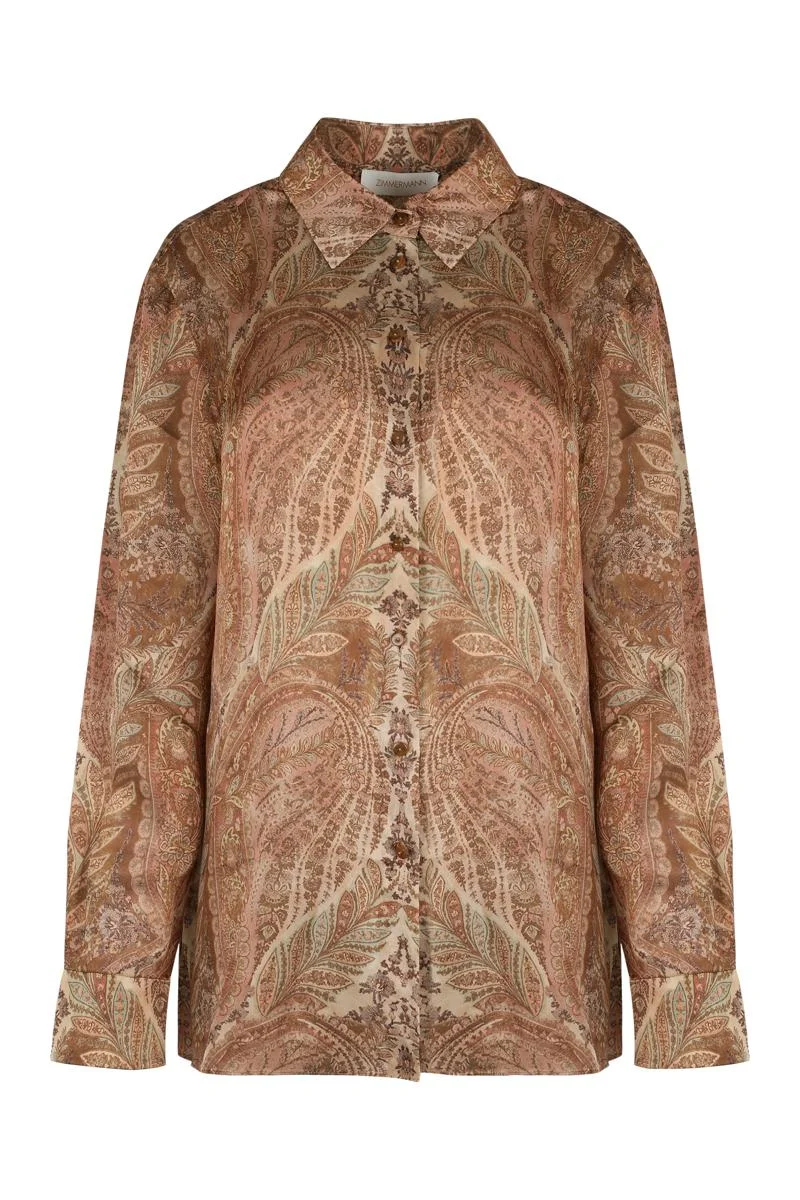 Zimmermann Hypnotic Shirt In Silk - 1