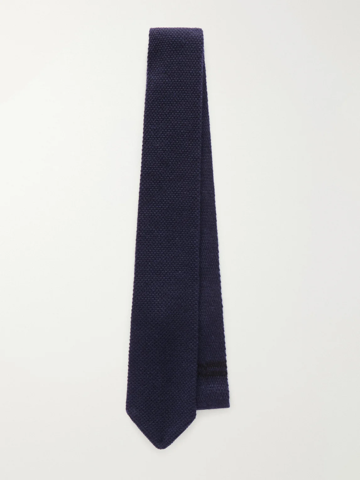 6.5cm Knitted Cashmere Tie - 1