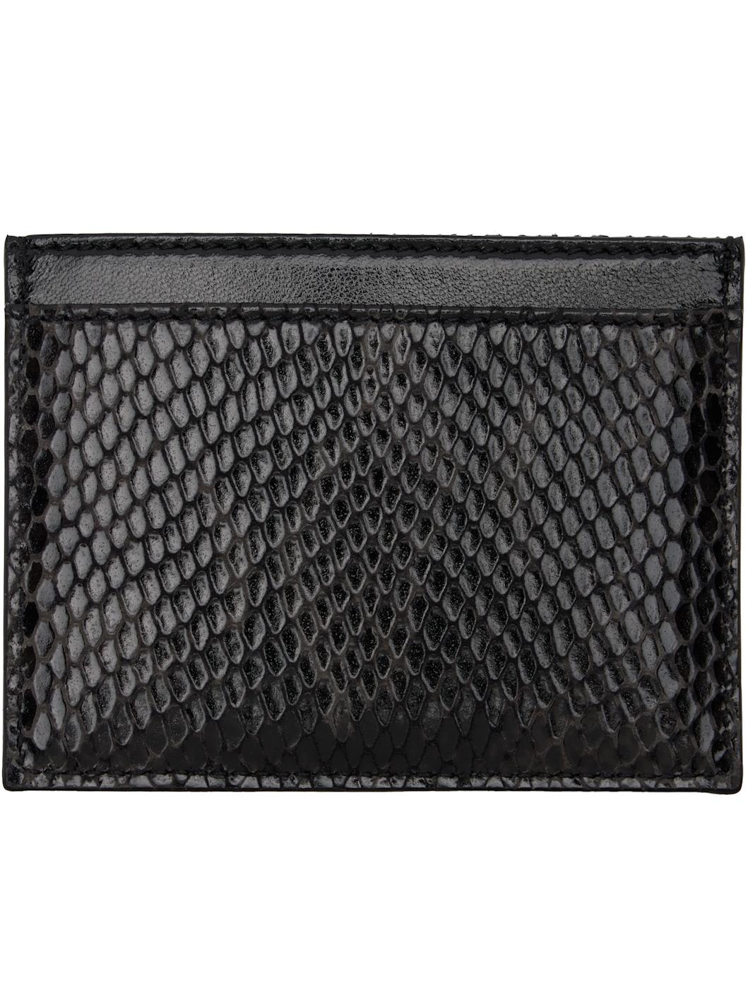 Black Flat Card Holder - 2