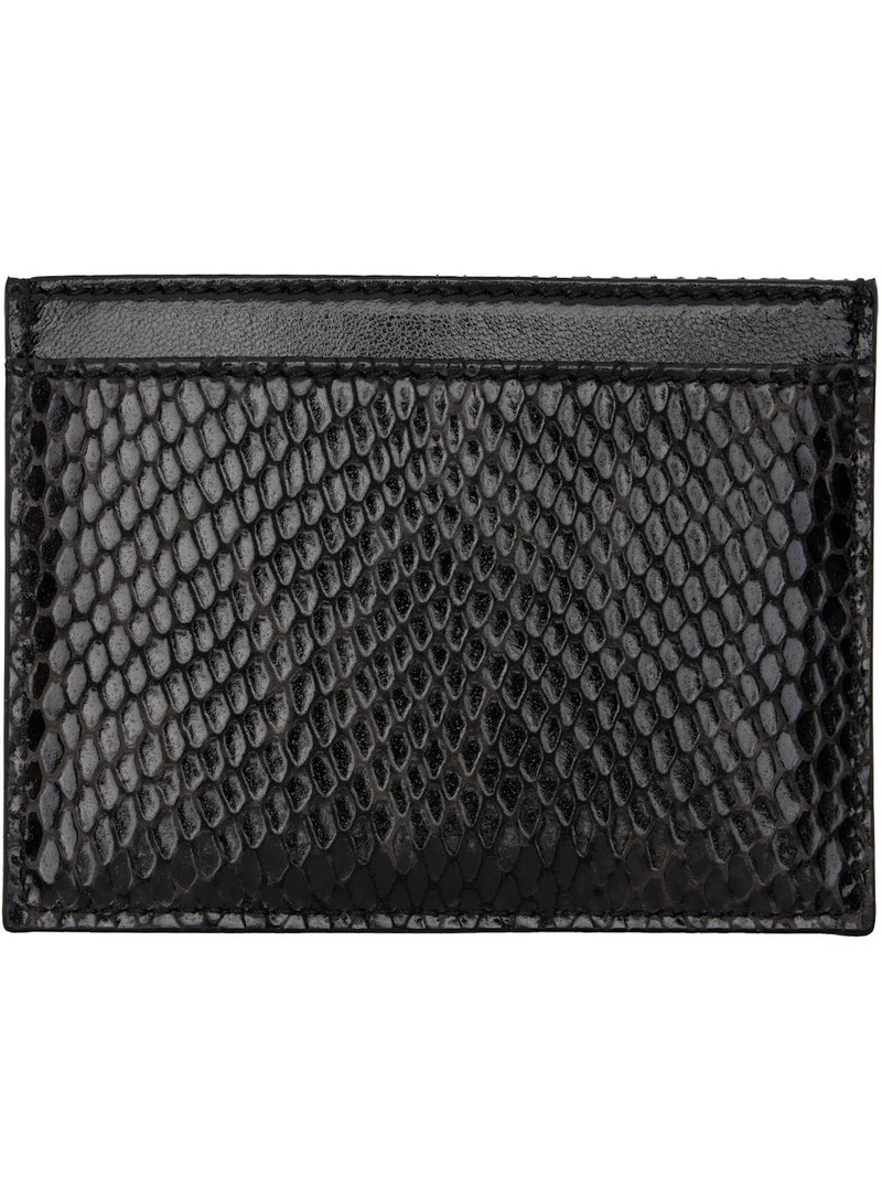 Vivienne Westwood Black Flat Card Holder outlook