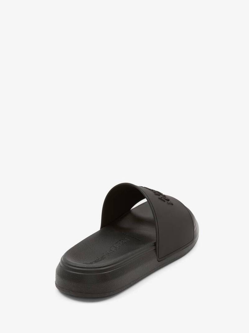 Alexander McQueen Alexander Mcqueen Pool Slide in Black outlook