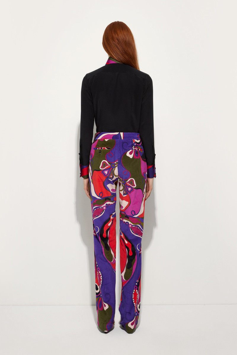 CRÊPE DE CHINE SHIRT WITH PRINTED DETAILS 4