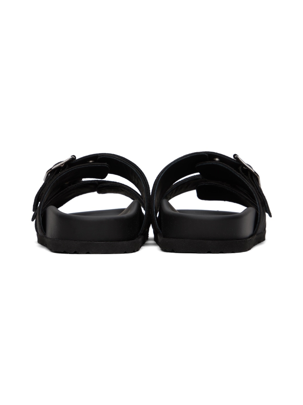 Black Canvas Sandals - 2