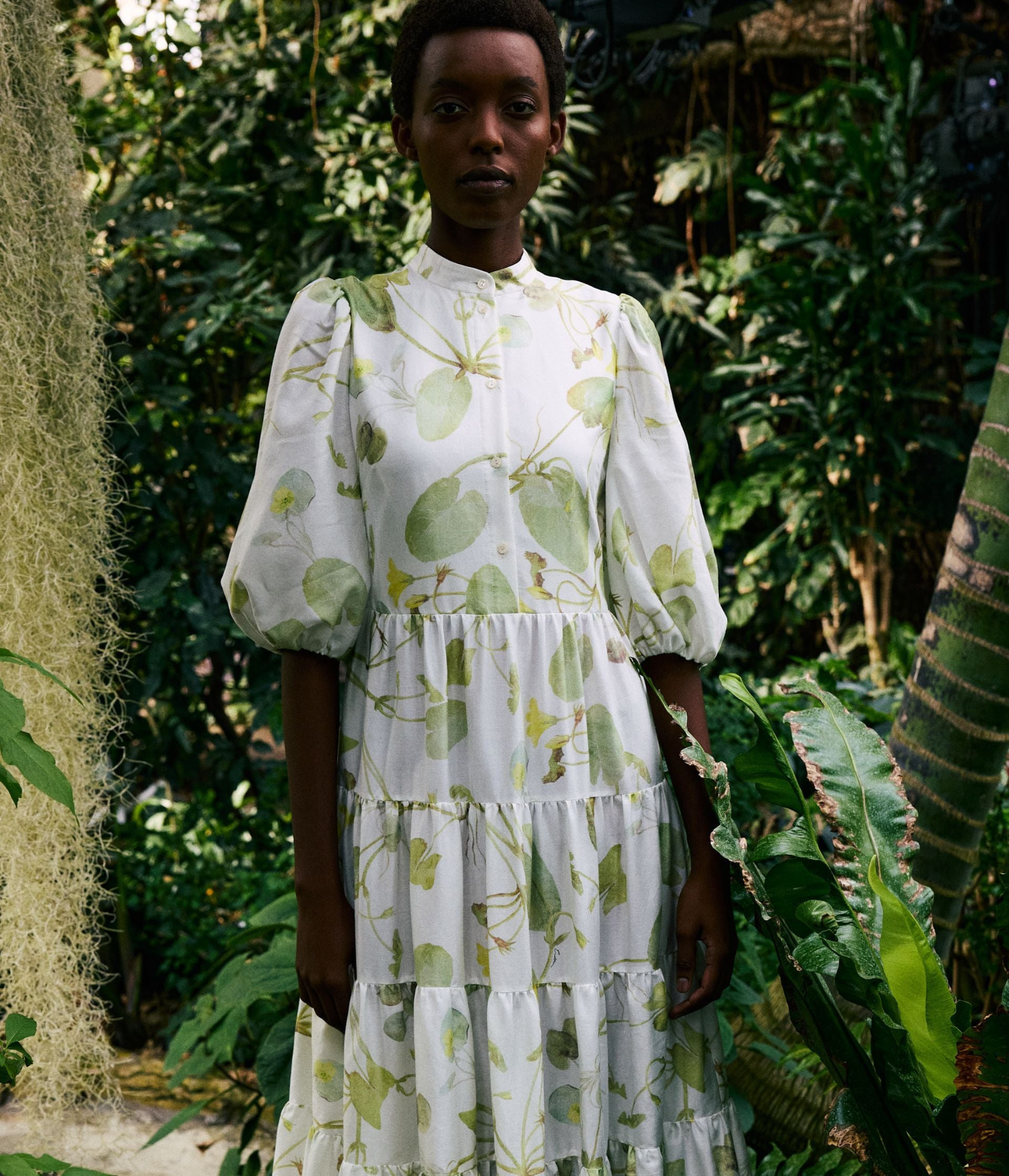 SHORT SLEEVE MIDI DRESS - 3