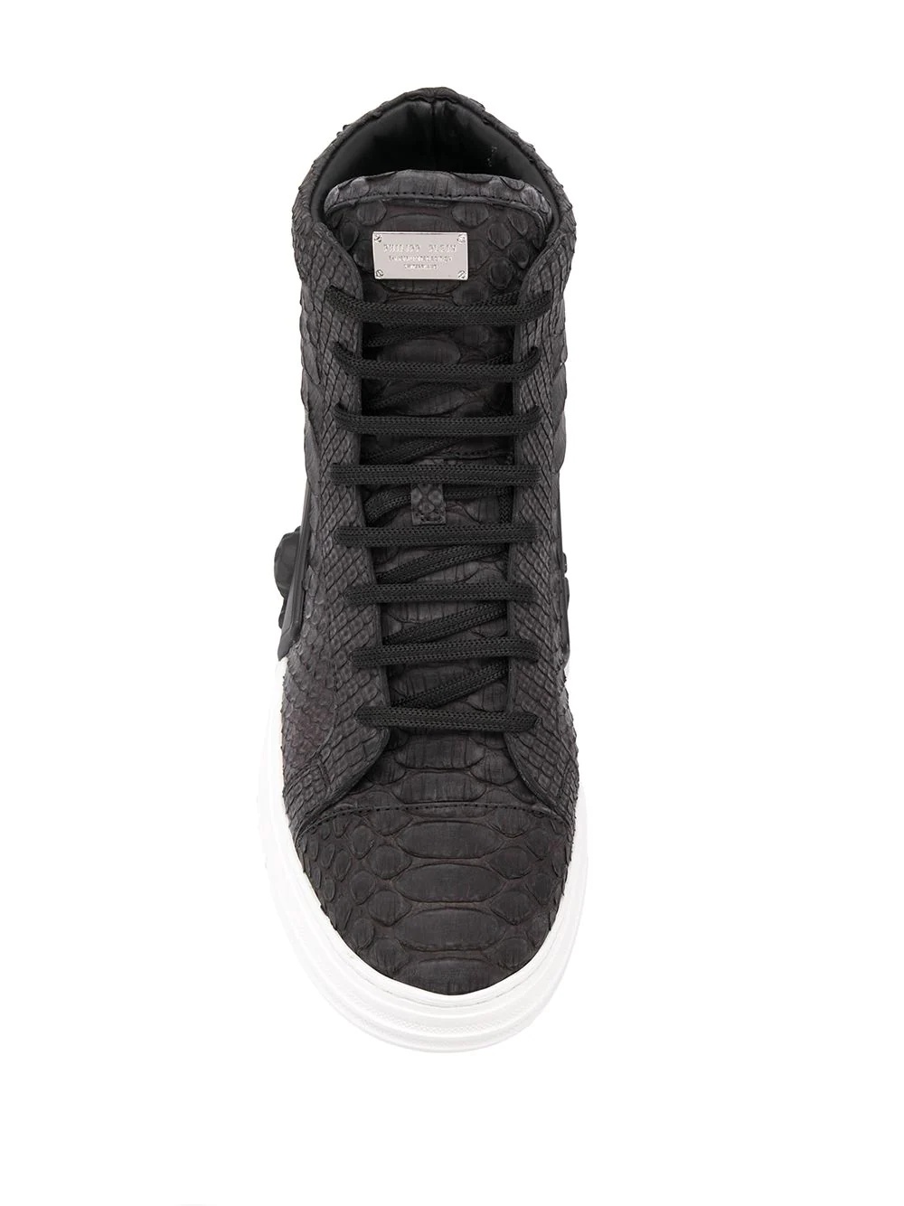 hi-top luxury sneakers - 4