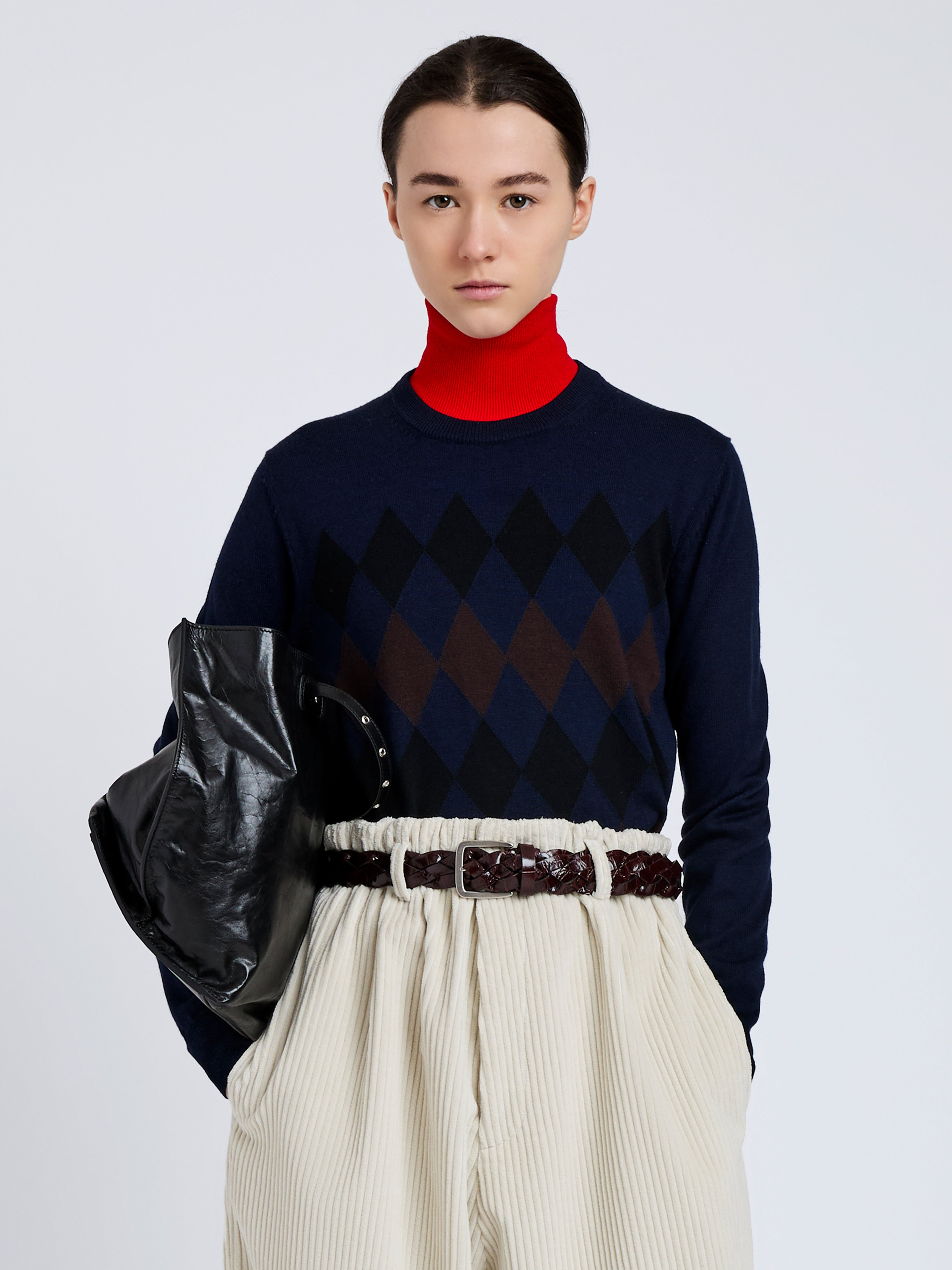 Vivian Top in Argyle Knit - 2