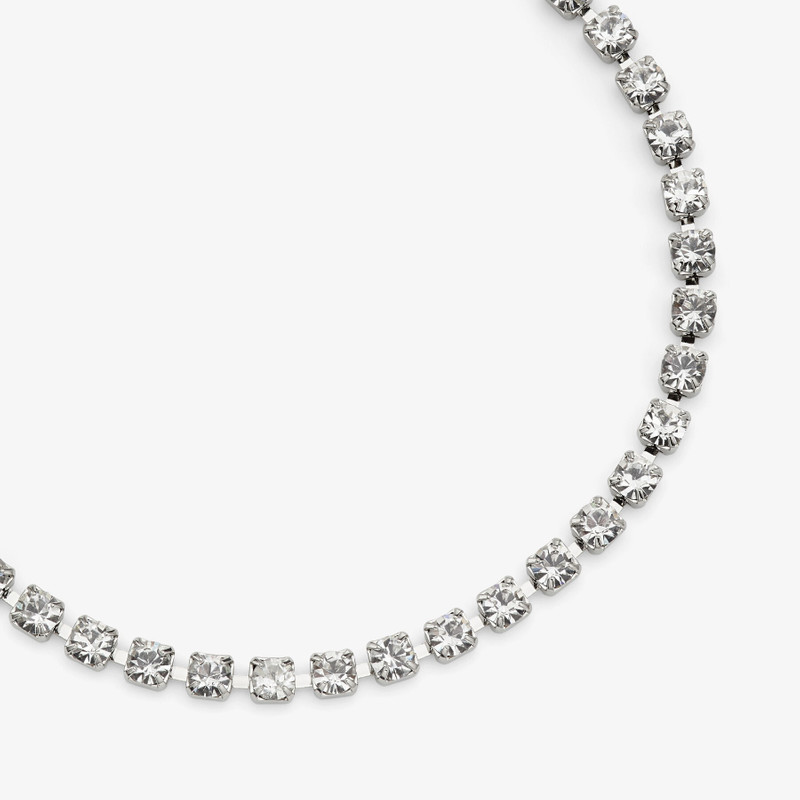 Saeda Anklet Silver-Finish Metal Anklet with Crystal 3