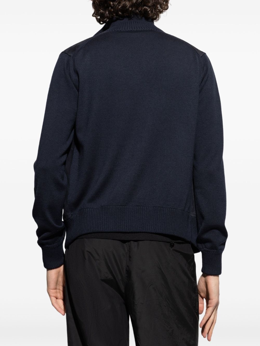 zip-front padded bomber jacket - 4