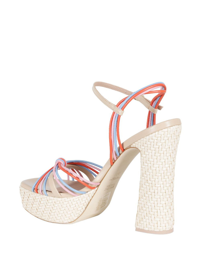 Lucille strappy leather platform sandals 3