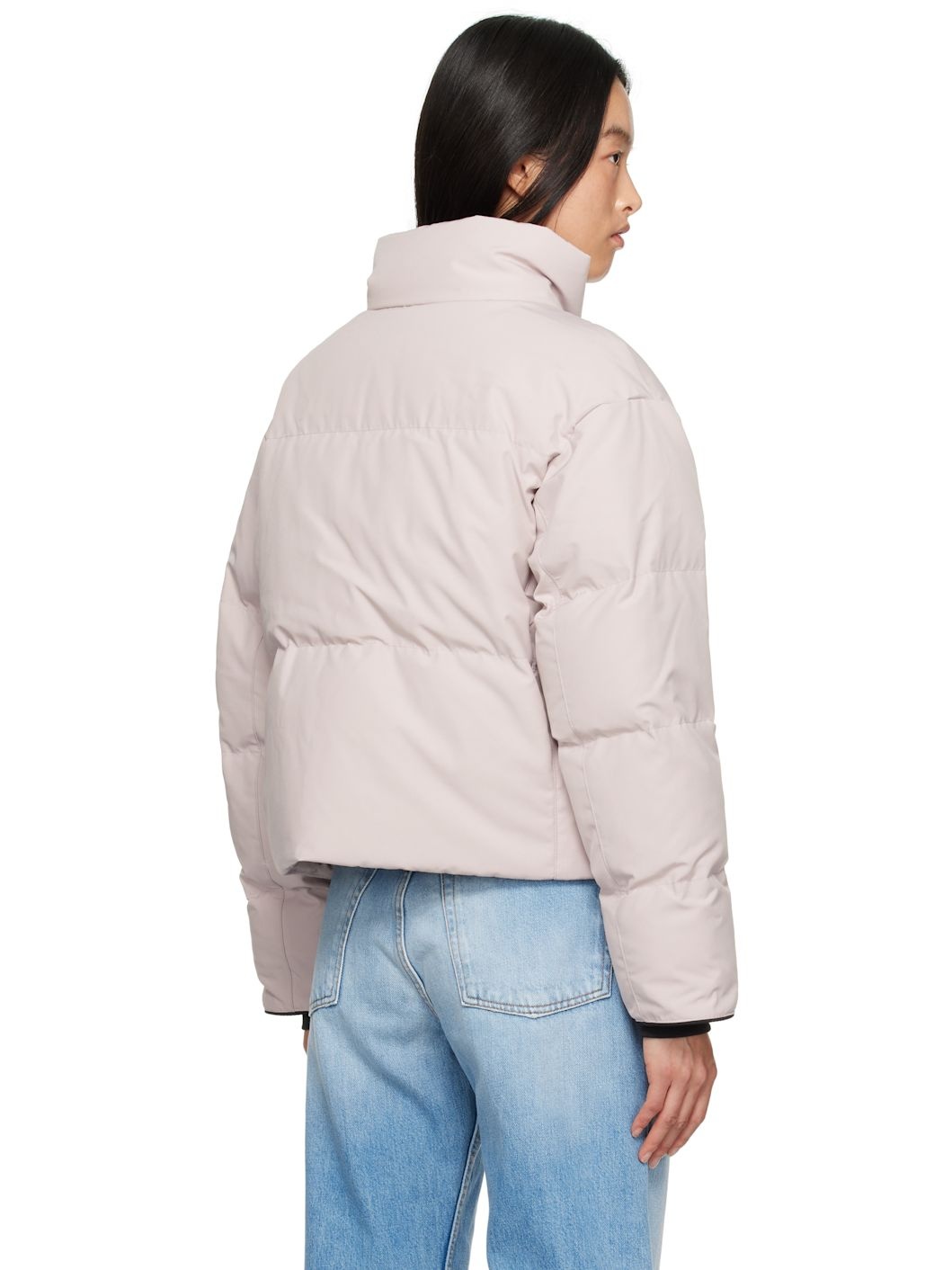 Pink 'Black Label' Grandview Cropped Down Jacket - 3
