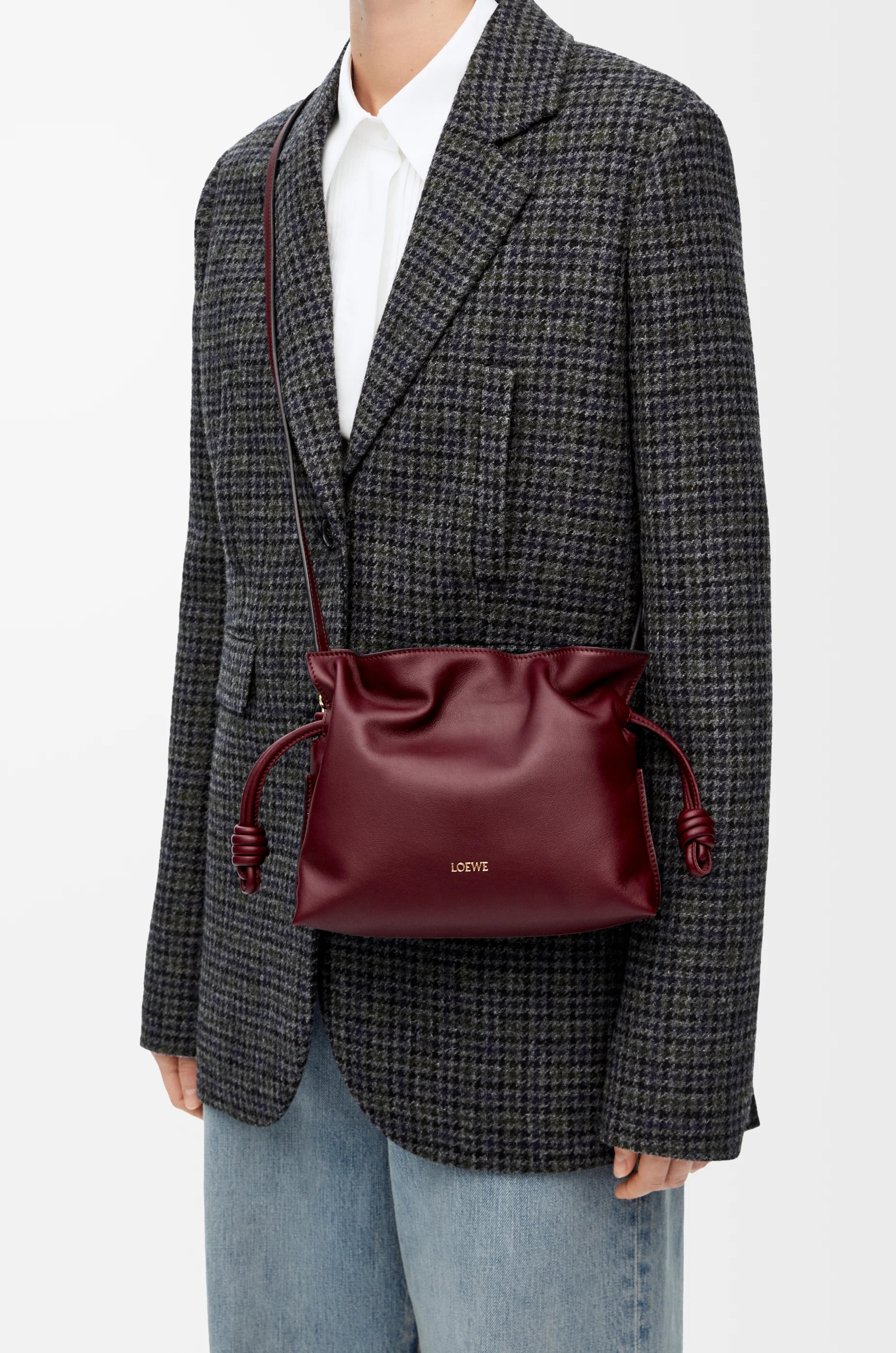 Mini Flamenco clutch in nappa calfskin - 3
