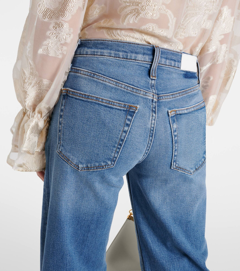 Mid-rise wide-leg jeans 6