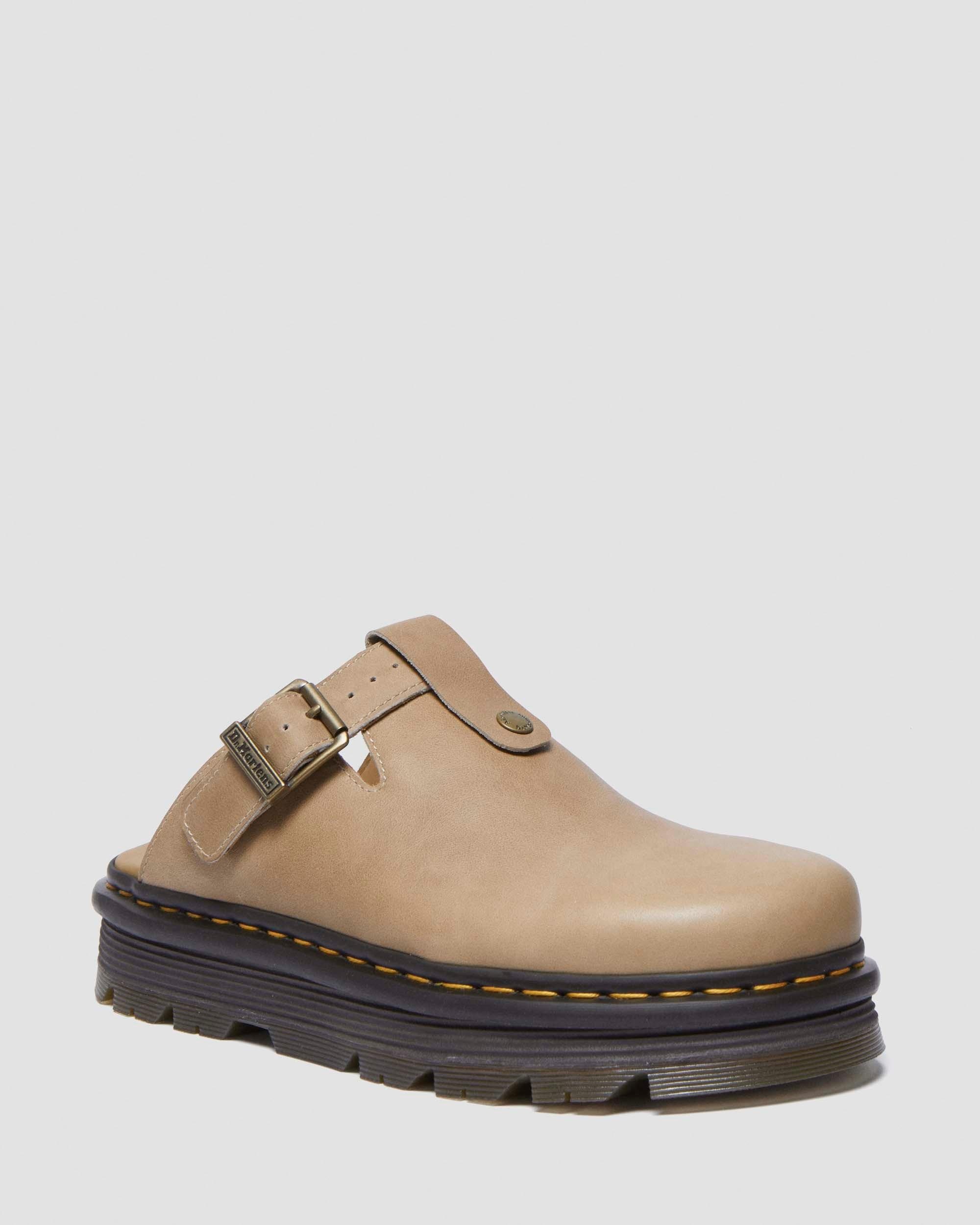 Zebzag Leather Slingback Platform Mules - 5