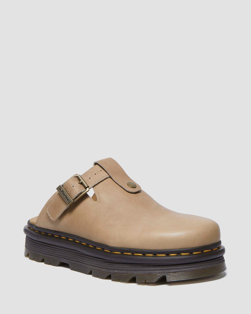 Zebzag Leather Slingback Platform Mules 5