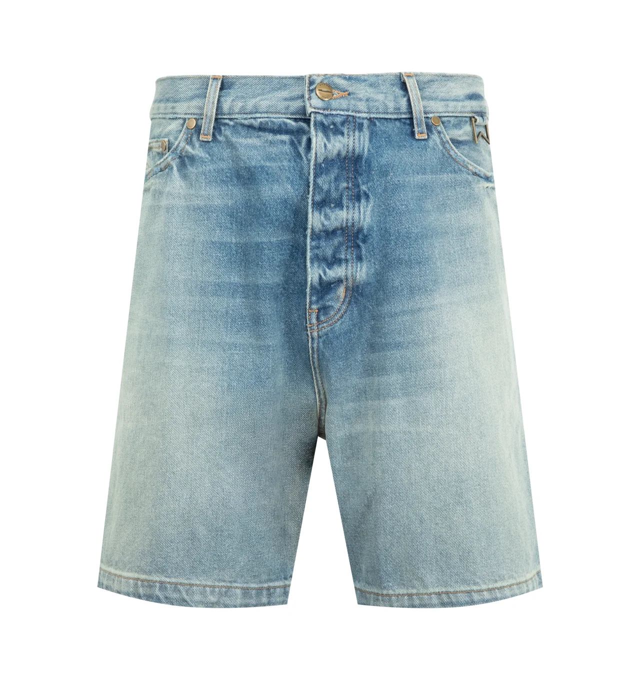 BOXY TRAXEDO DENIM SHORT - 1