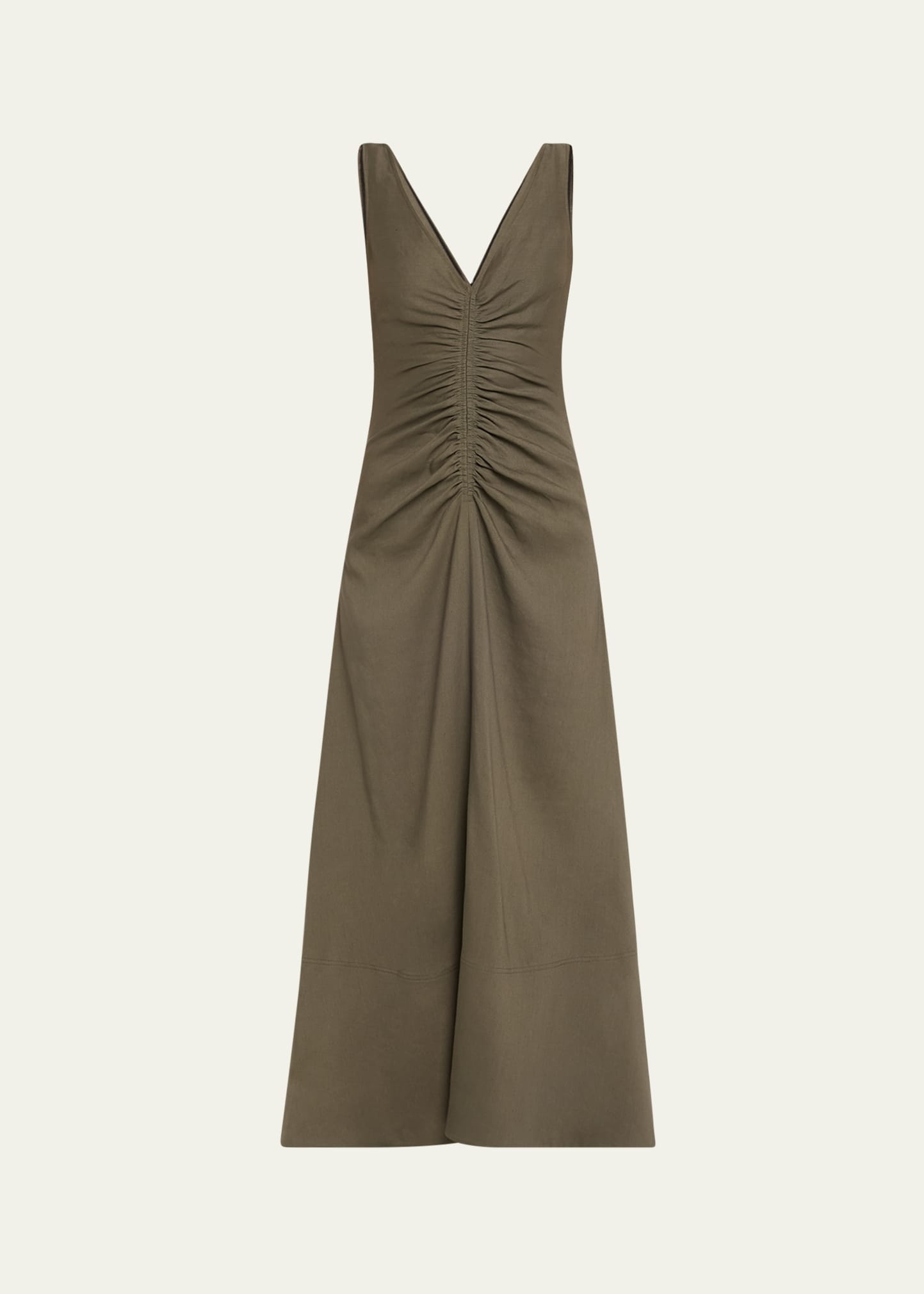 Remi Ruched Eco Stretch Flared Dress - 1