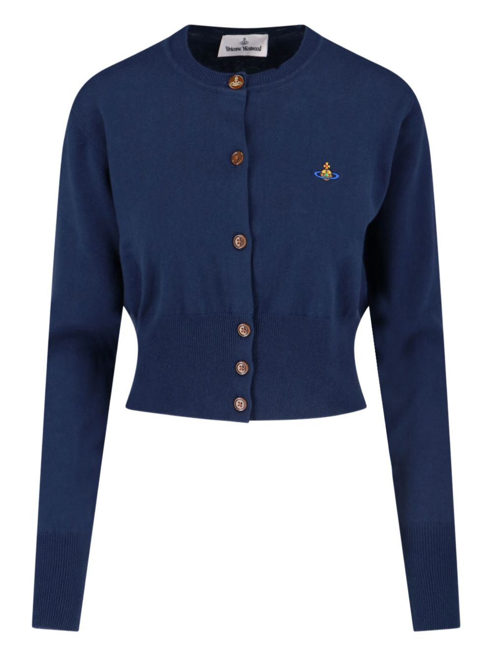 Orb-embellished buttoned cardigan - 1