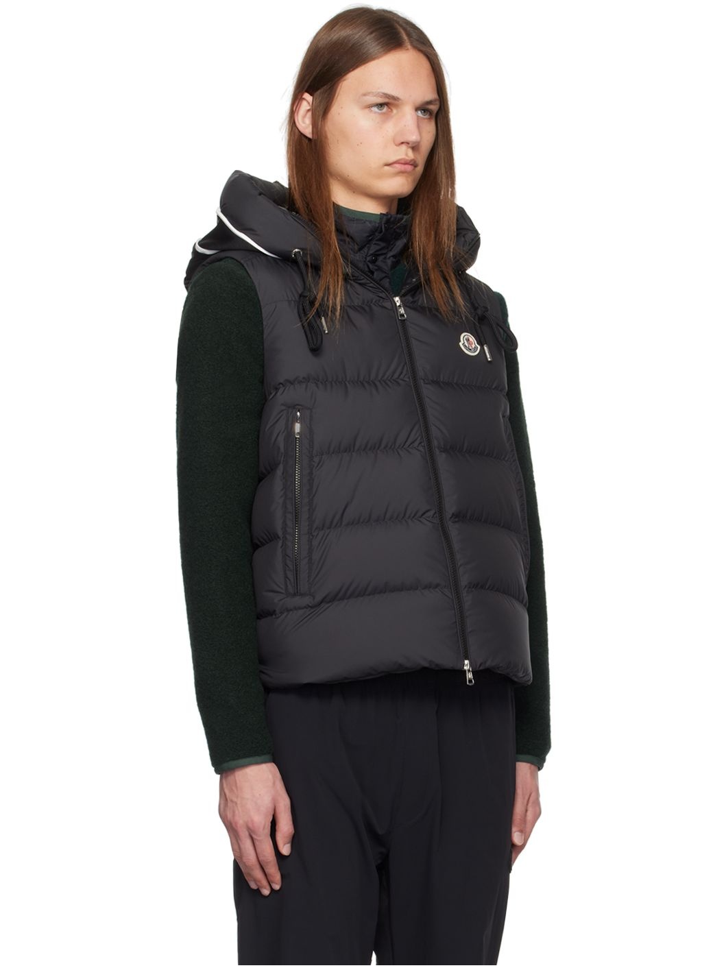 Black Cardamine Down Vest - 2