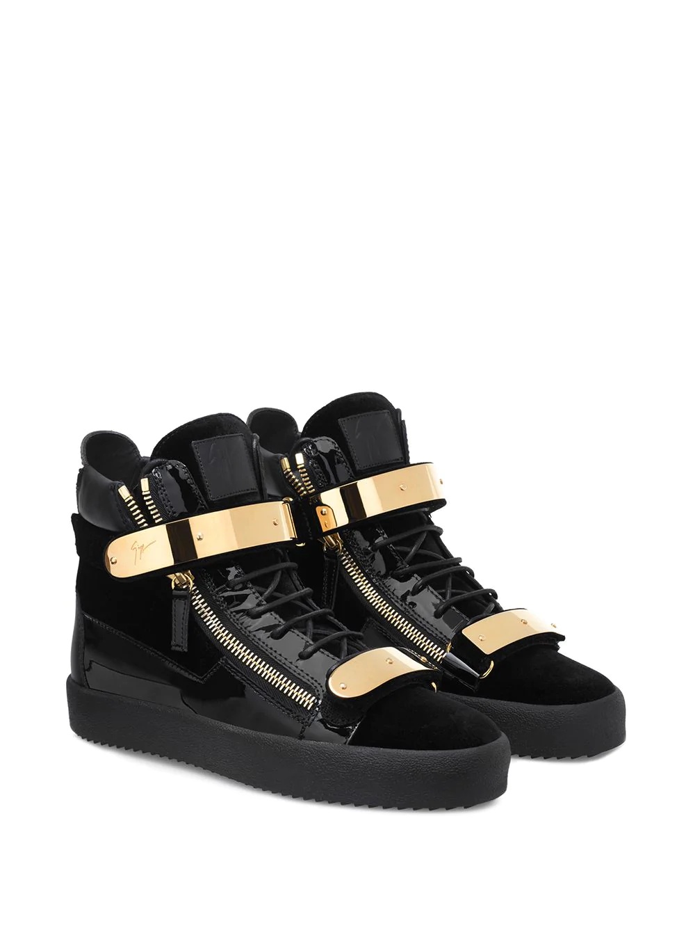 Coby velvet hi-top sneakers - 2