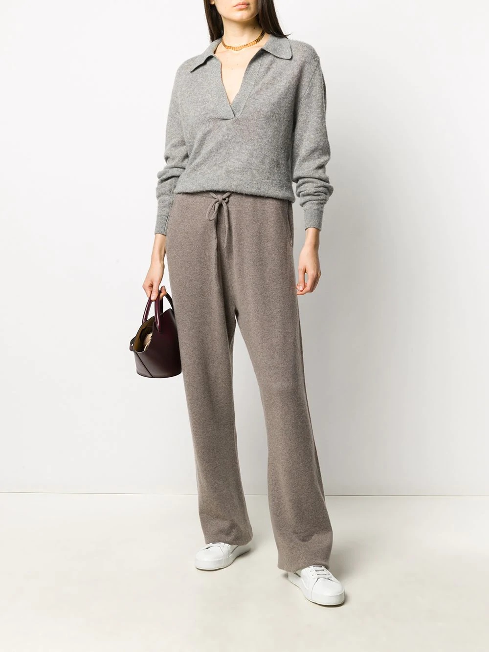 slouchy wide leg trousers - 3