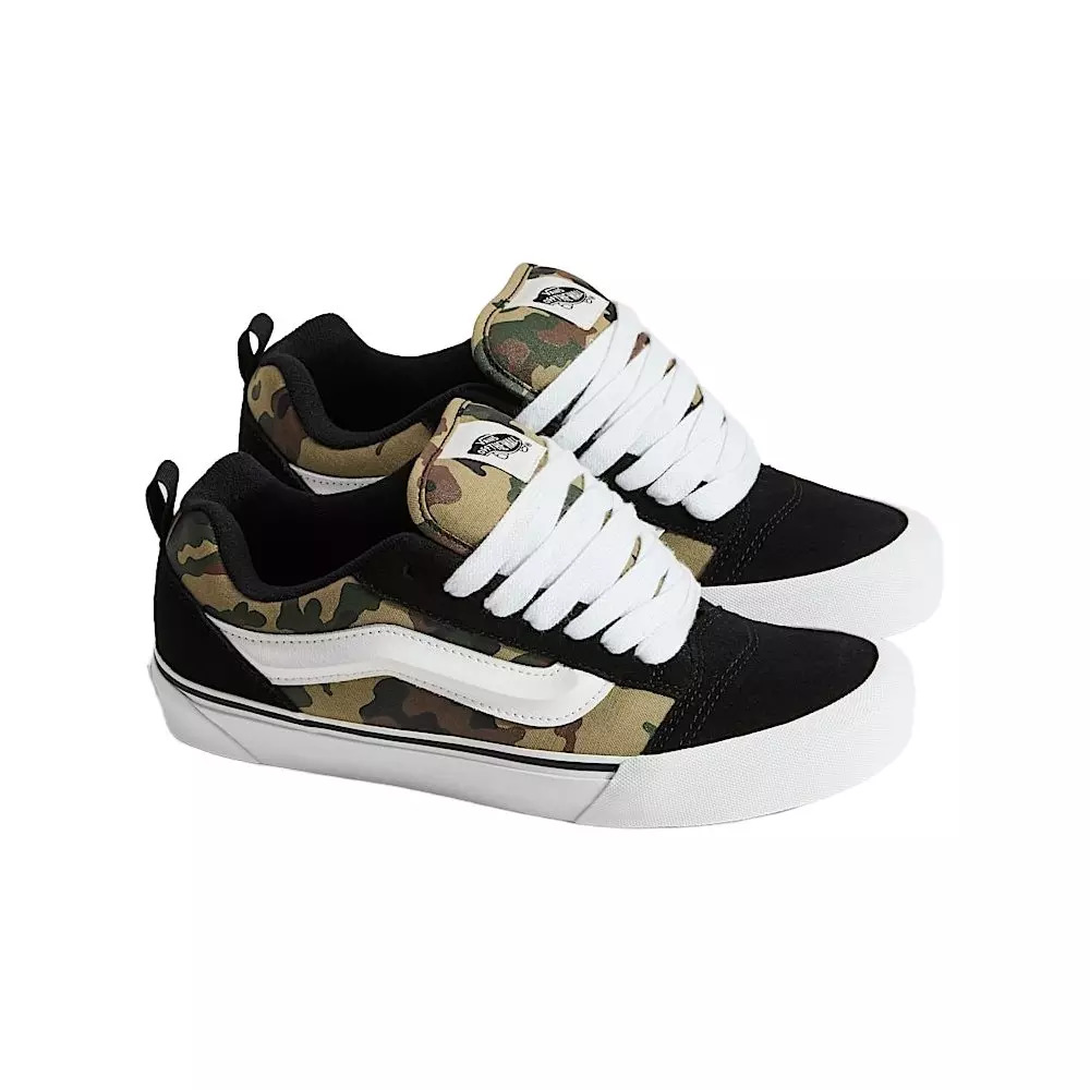 Knu Skool Camo "Black/Green" Unisex Shoe - 3