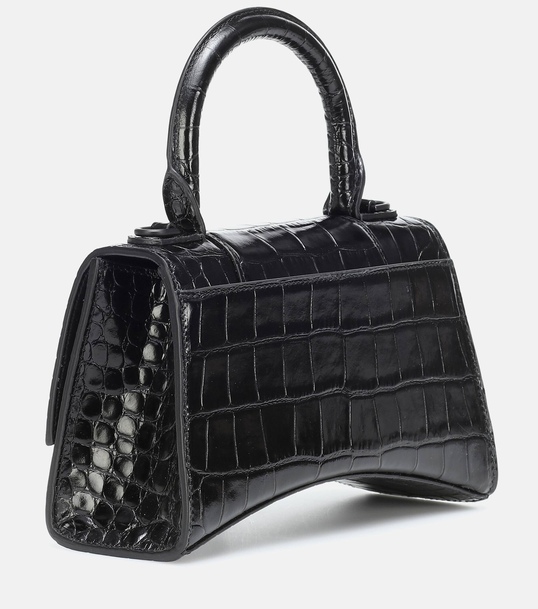 Hourglass XS leather crossbody bag - 4