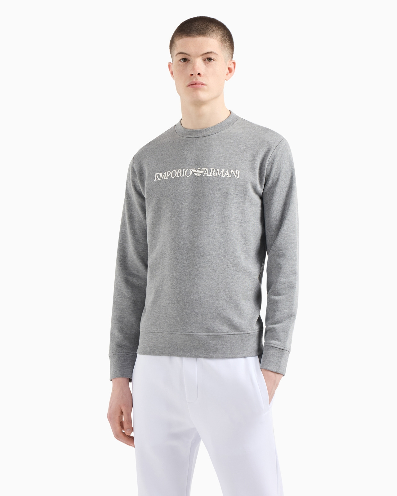 Modal-blend sweatshirt with logo print - 2