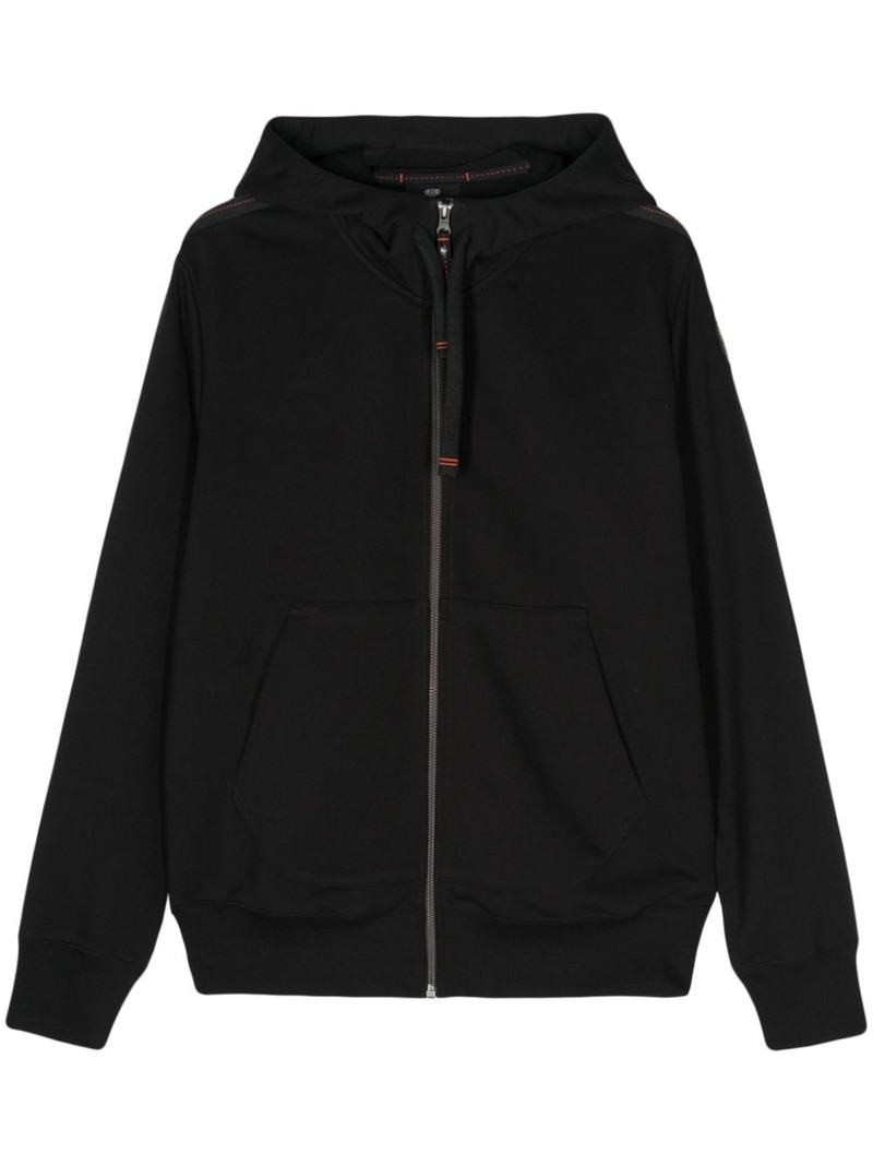 logo-patch hoodie jacket 1