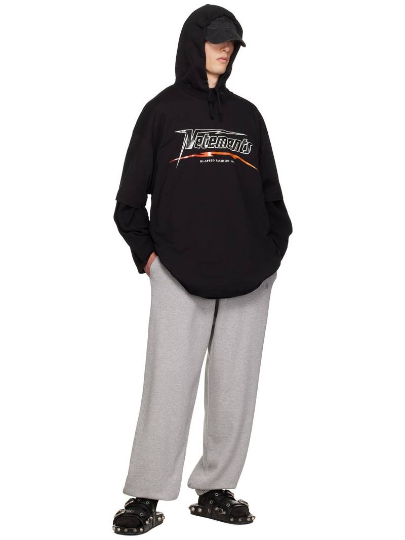 VETEMENTS Black Hi Speed T- Shirt outlook