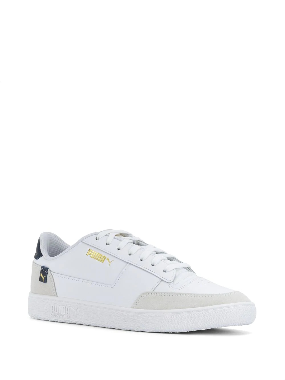 low-top lace-up trainers - 2