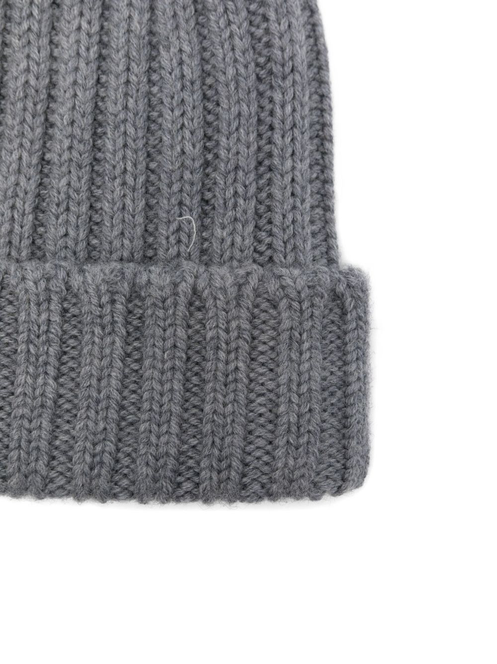 ribbed virgin wool beanie hat - 3