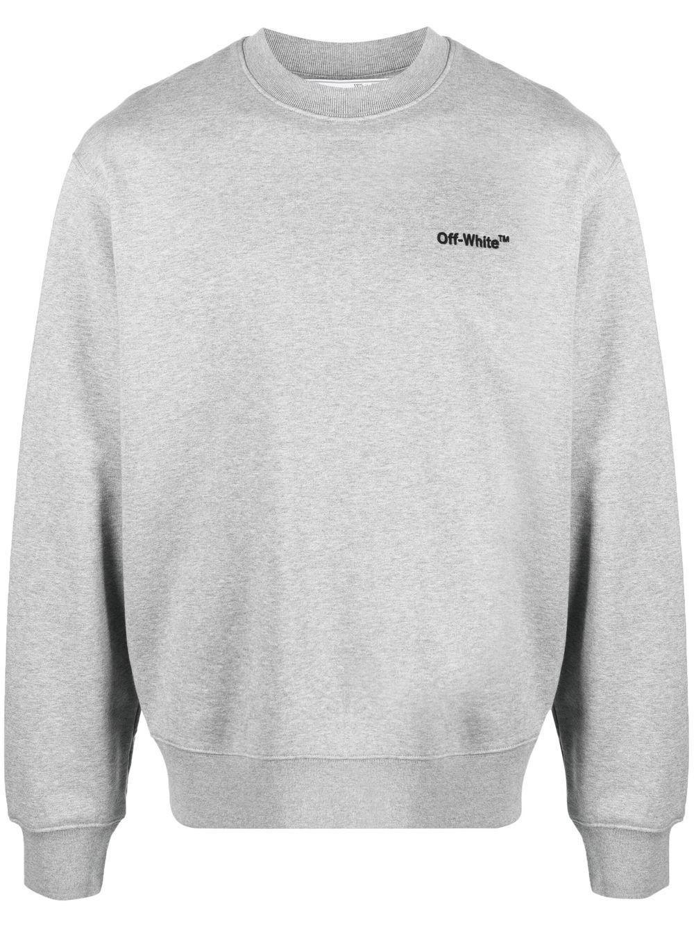 Helvetica logo-print sweatshirt - 1