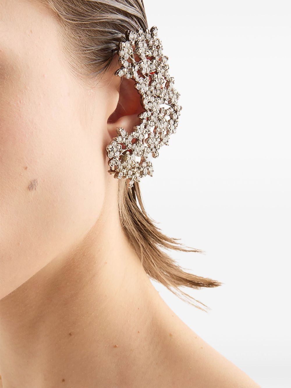 zirconie-embellished earrings - 2