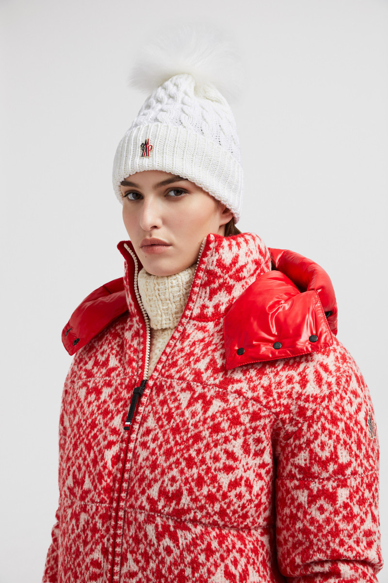 Moncler Grenoble Wool Beanie With Pom Pom outlook