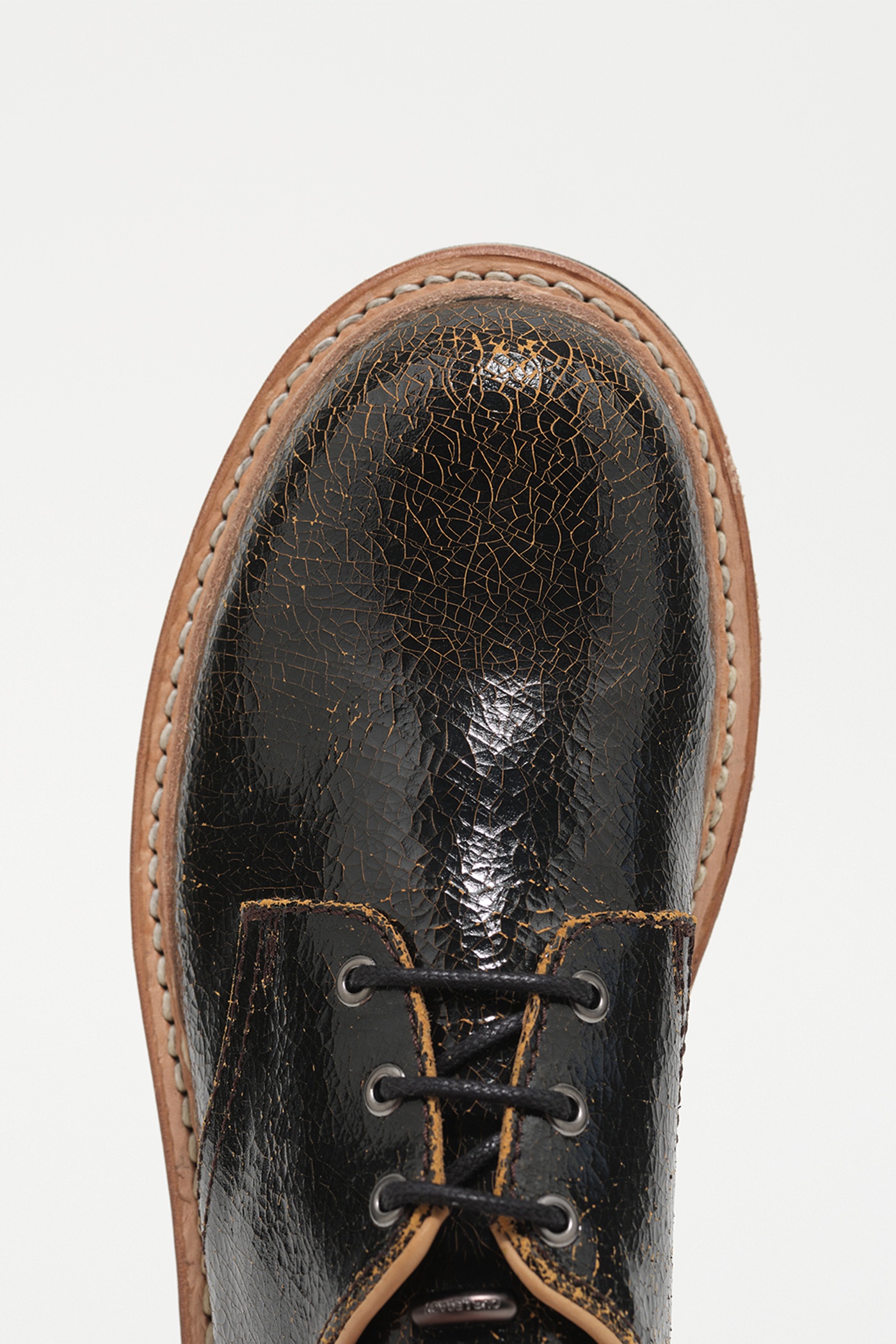 Trampler Shoe Fractured Black Leather - 2