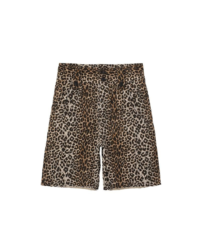 CORONEL SHORTS LEOPARD BEIGE 1