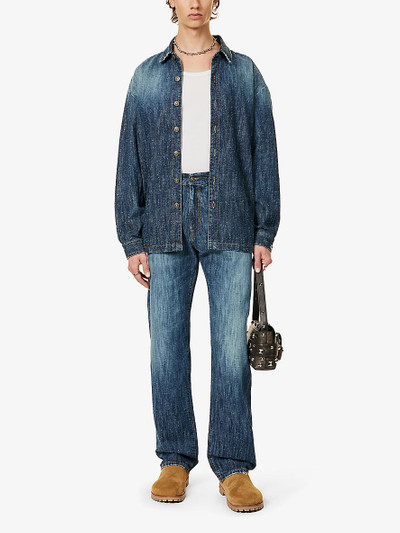 424 Faded-wash relaxed-fit denim shirt outlook
